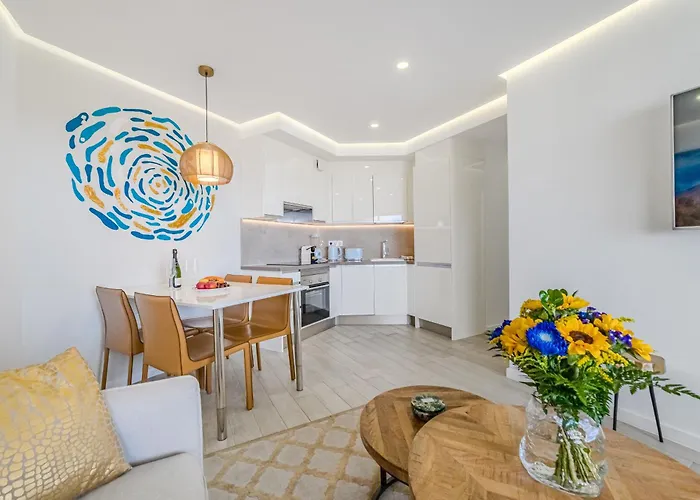 Apartmán Blue Gold Escape - Ocean View, Airco, Heated Pool Costa Adeje (Tenerife)